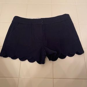Navy blue and white J crew shorts